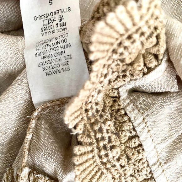 Altar’d State‎ alter’d babydoll swing top beige S - Picture 7 of 8